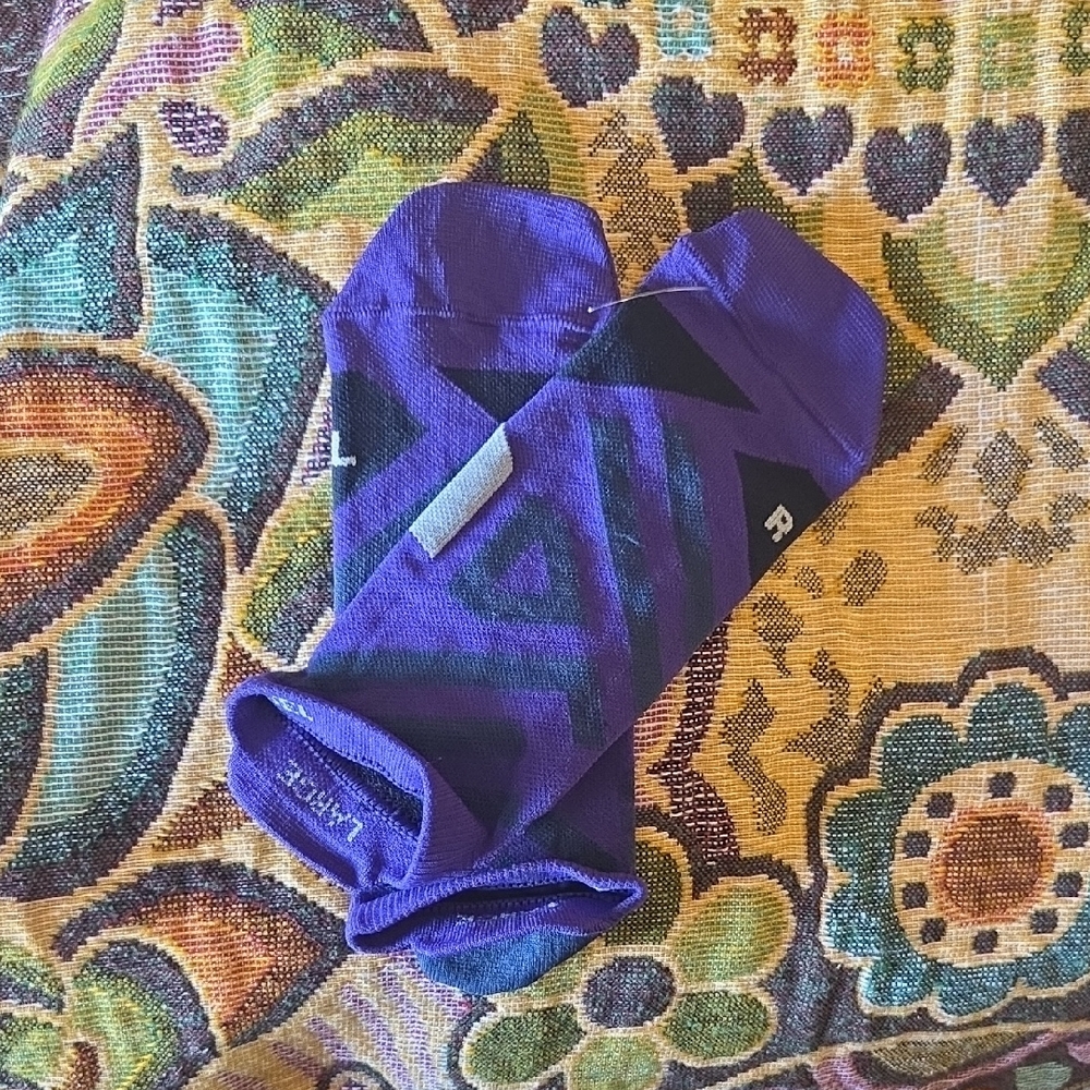 Purple Geometric Pattern Socks